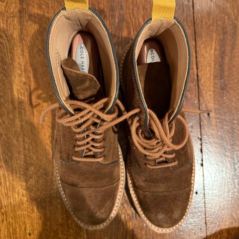 Tricker's Brett Derby Boot in C.F. Stead Polo Brown Oiled Desert