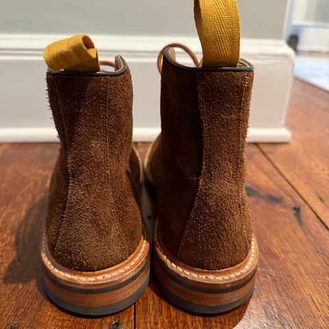 Tricker's Brett Derby Boot in C.F. Stead Polo Brown Oiled Desert