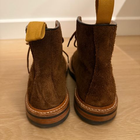 Tricker's Brett Derby Boot in C.F. Stead Polo Brown Oiled Desert