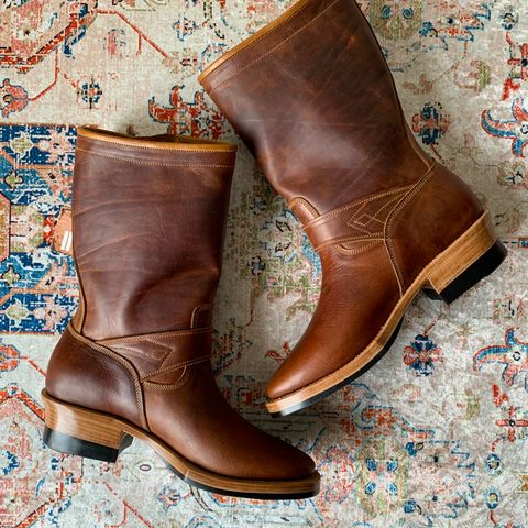 Prof Barnets Neocliffwood Boots in Indonesian Brown Java Chrome