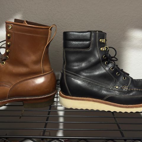 Grant Stone Field Boot in Horween Black Chromexcel