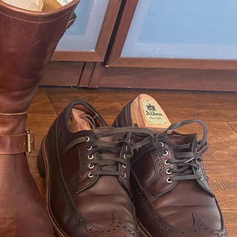 View photo of Alden Alden Epaulet Innsbruck Longwing in Horween Brown Chromexcel