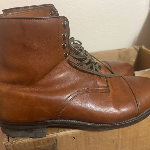 View photo of Viberg Halkett in Cognac French Calf