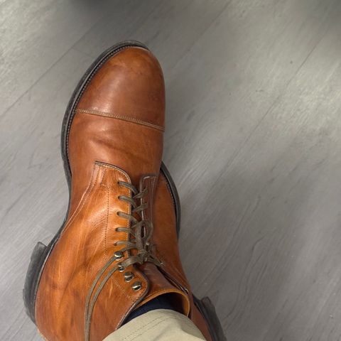 Viberg Halkett in Cognac French Calf