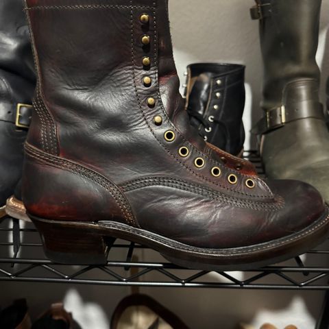 John Lofgren Donkey Puncher Boots in Badalassi Carlo Bone Minerva Liscio