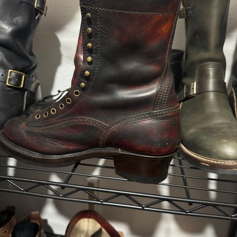 John Lofgren Donkey Puncher Boots in Badalassi Carlo Bone Minerva Liscio