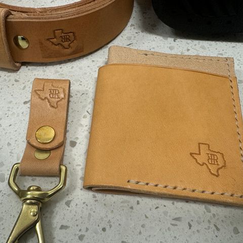 View photo of RR Texas Leather Custom wallet in Badalassi Carlo Bone Minerva Liscio