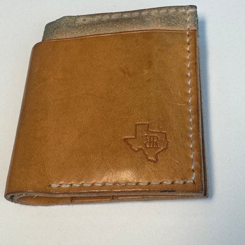 View photo of RR Texas Leather Custom wallet in Badalassi Carlo Bone Minerva Liscio