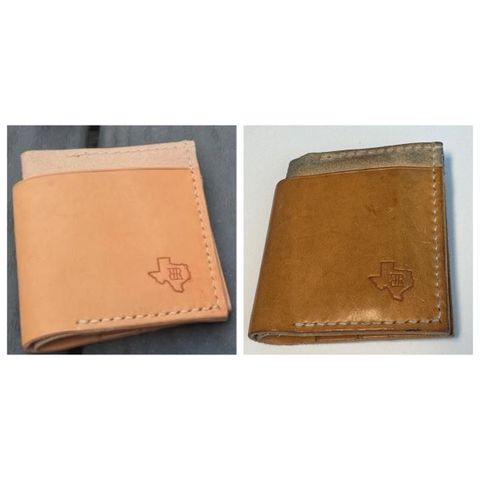 Search result thumbnail of RR Texas Leather Custom wallet in Badalassi Carlo Bone Minerva Liscio