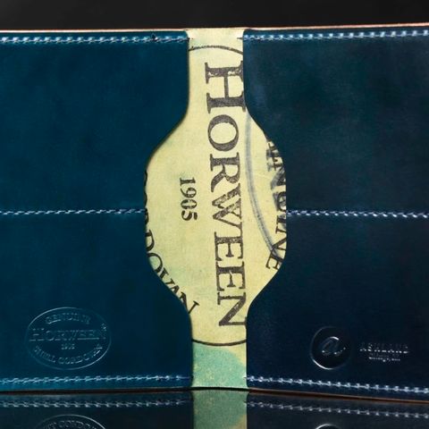 View photo of Ashland Leather Fat Herbie in Horween Denim Blue Shell Cordovan