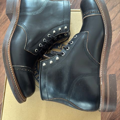 View photo of John Lofgren Combat Boots in Horween Black Chromexcel