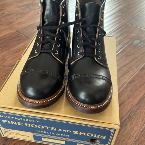 View photo of John Lofgren Combat Boots in Horween Black Chromexcel