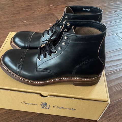 Search result thumbnail of John Lofgren Combat Boots in Horween Black Chromexcel