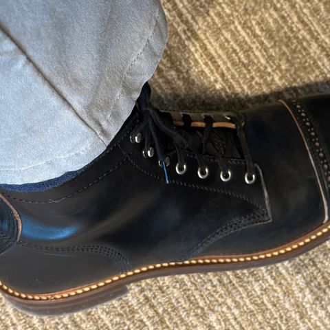 John Lofgren Combat Boots in Horween Black Chromexcel
