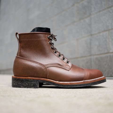 Viberg Bobcat in Horween Brown Waxed Flesh Horsebutt & Horween Black Waxed Flesh