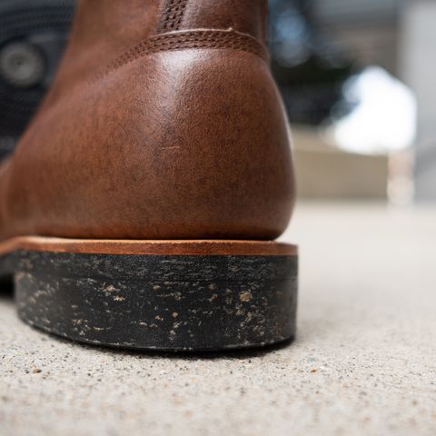 Viberg Bobcat in Horween Brown Waxed Flesh Horsebutt & Horween Black Waxed Flesh