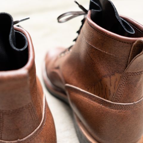 Viberg Bobcat in Horween Brown Waxed Flesh Horsebutt & Horween Black Waxed Flesh