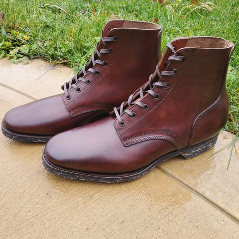 Clinch Yeager Boots in Brown-Overdyed Horsebutt