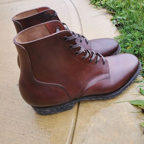 Clinch Yeager Boots in Brown-Overdyed Horsebutt