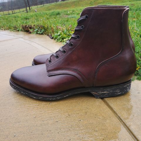 Clinch Yeager Boots in Brown-Overdyed Horsebutt