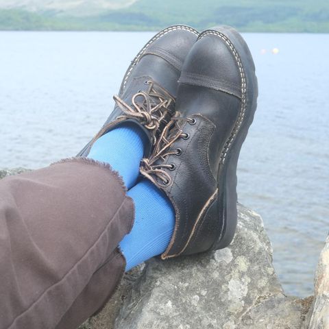 Nicks MTO in Horween Black Waxed Flesh