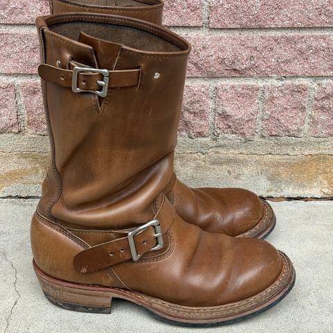 White's Nomad Engineer Boots in Horween Natural Chromexcel