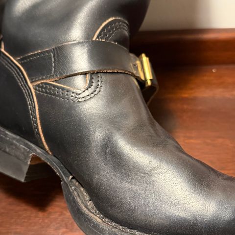 View photo of Wesco Mister Lou in Horween Black Chromexcel Horsehide