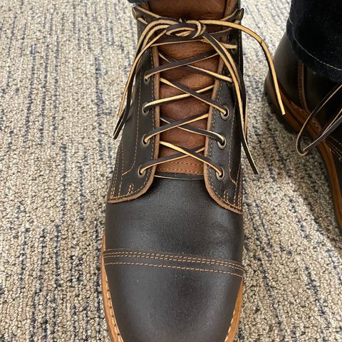Truman Cap Toe Boot in Horween Java Waxed Flesh