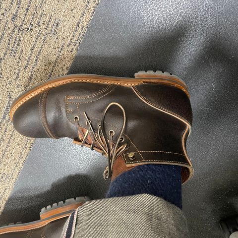 Truman Cap Toe Boot in Horween Java Waxed Flesh
