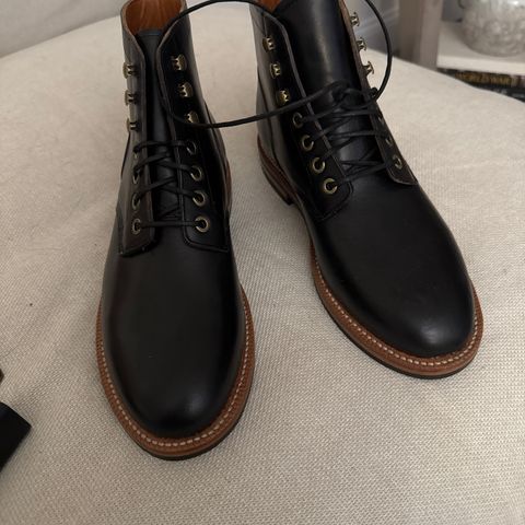 Grant Stone Diesel Boot in Horween Black Nantucket