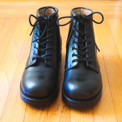 Rolling Dub Trio Coupen 7 in Horween Black Vegetable Tanned Teacore Dressner
