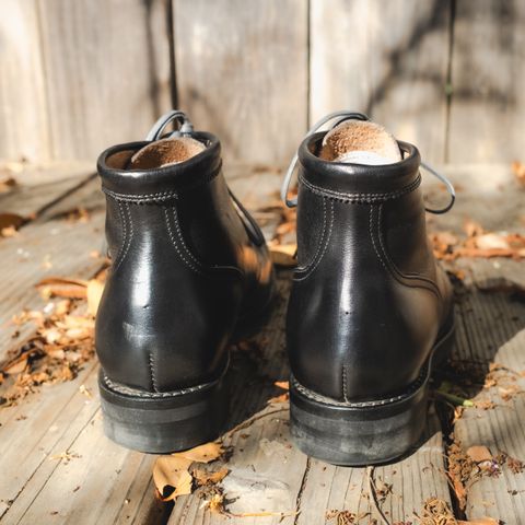 Rolling Dub Trio Coupen 7 in Horween Black Vegetable Tanned Teacore Dressner