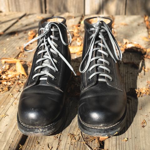 Rolling Dub Trio Coupen 7 in Horween Black Vegetable Tanned Teacore Dressner