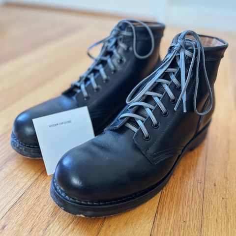 Rolling Dub Trio Coupen 7 in Horween Black Vegetable Tanned Teacore Dressner