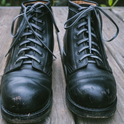 Rolling Dub Trio Coupen 7 in Horween Black Vegetable Tanned Teacore Dressner