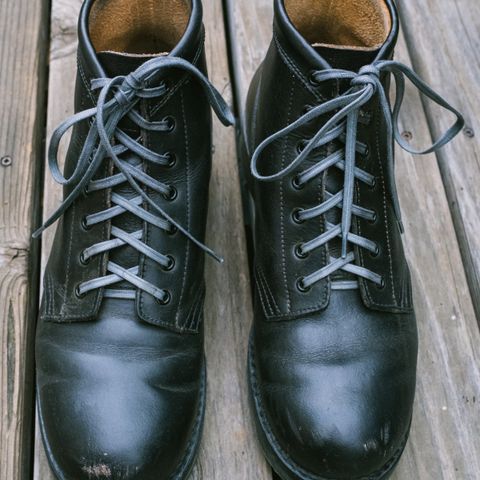 Rolling Dub Trio Coupen 7 in Horween Black Vegetable Tanned Teacore Dressner