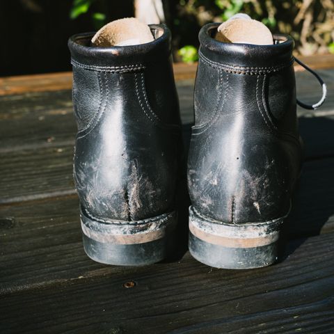 Rolling Dub Trio Coupen 7 in Horween Black Vegetable Tanned Teacore Dressner