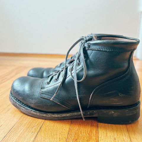 Rolling Dub Trio Coupen 7 in Horween Black Vegetable Tanned Teacore Dressner