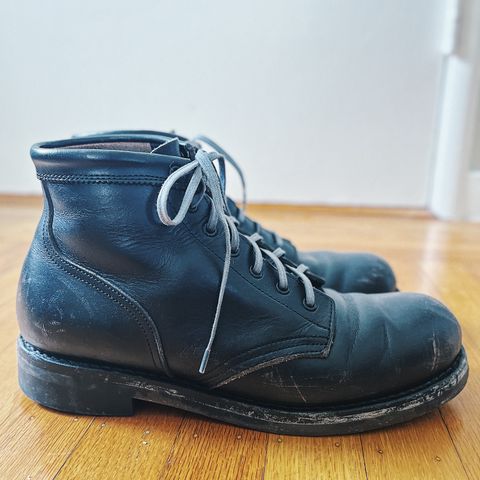 Rolling Dub Trio Coupen 7 in Horween Black Vegetable Tanned Teacore Dressner