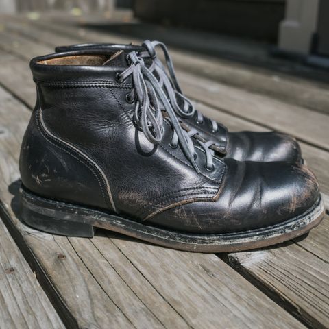 Rolling Dub Trio Coupen 7 in Horween Black Vegetable Tanned Teacore Dressner