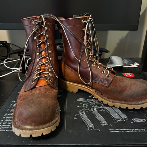 JK Boots O.T. in Seidel Redwood Oil Tan Roughout