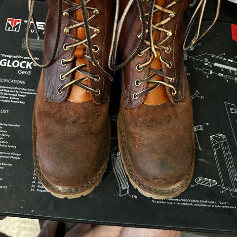 JK Boots O.T. in Seidel Redwood Oil Tan Roughout