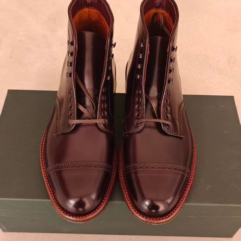 Alden Jumper Boot in Horween Marbled Color 8 Shell Cordovan