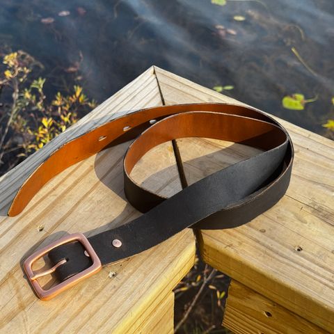 DIY Belt To Match Tanker Pro 2.0 in Horween Natural Chromexcel Strips