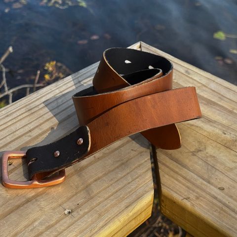 DIY Belt To Match Tanker Pro 2.0 in Horween Natural Chromexcel Strips