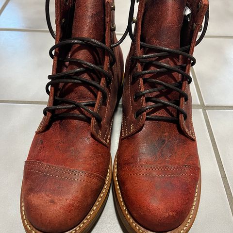 Truman Cap Toe Boot in C.F. Stead Russet Red Rambler