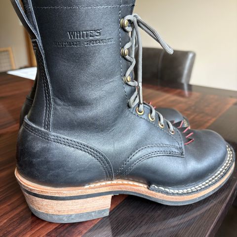 White's Stockman in Seidel Black Work Leather