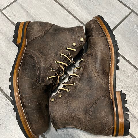 Truman Cap Toe Boot in C.F. Stead Stone Rambler