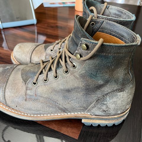 Truman Cap Toe Boot in C.F. Stead Stone Rambler