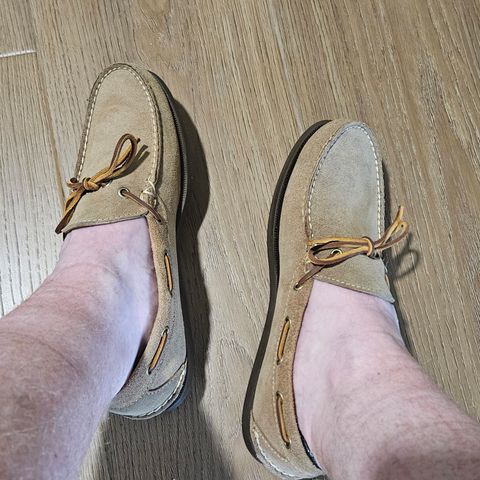 Oak Street Bootmakers Camp Moc in Horween Natural Chromexcel Roughout